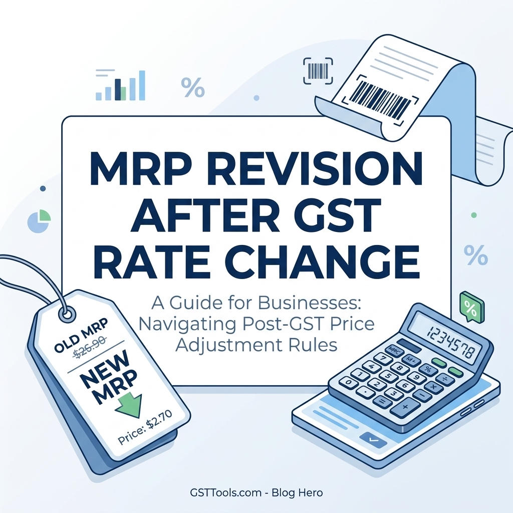 How to Revise MRP After GST Rate Change in 2026 — Step by Step